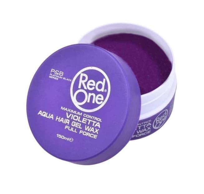 Red One Aqua Hair Gel Wax Violetta Cera gel con brillo 150 ml - Imagen 1