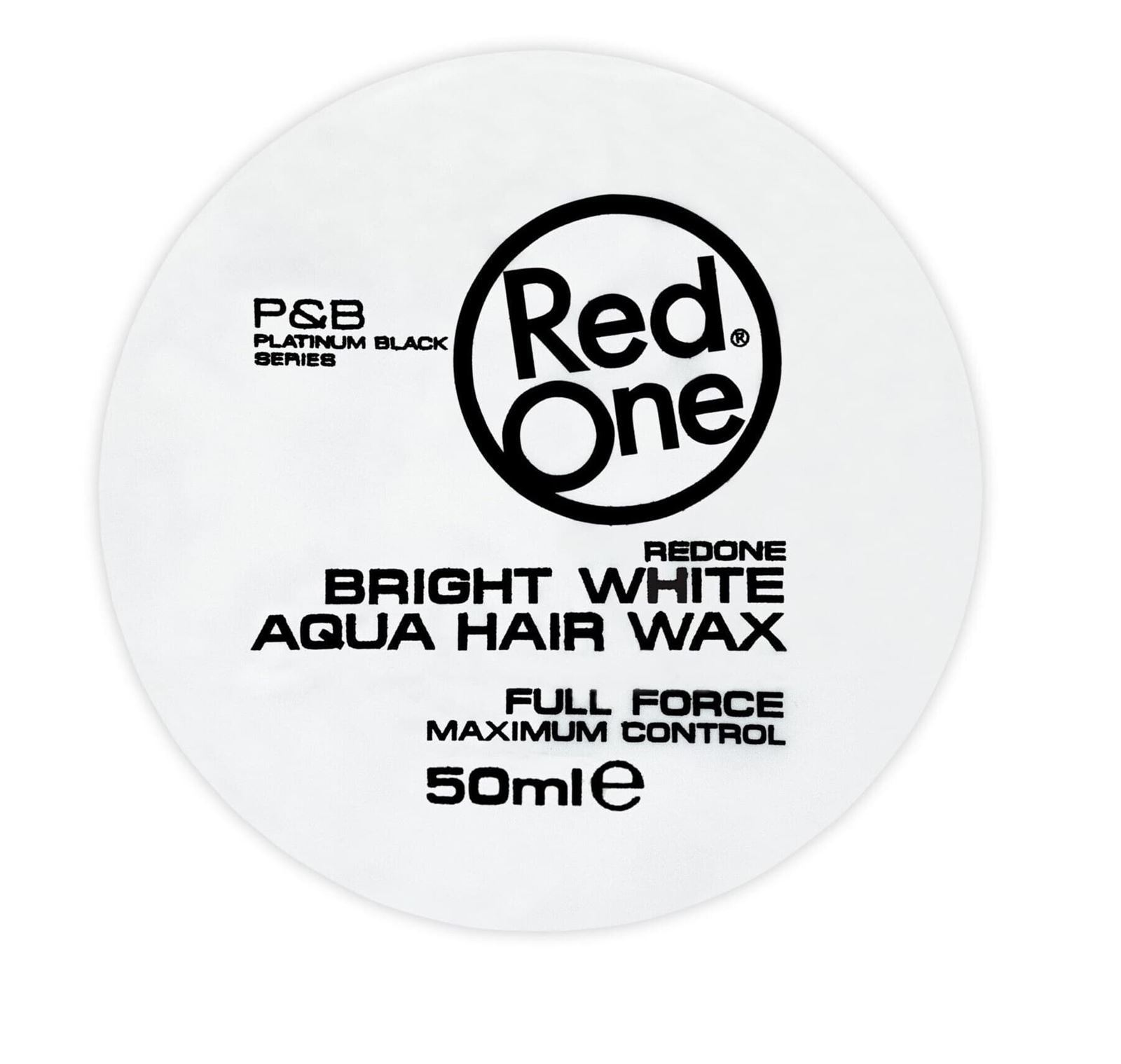 Red One Aqua Hair Wax Bright White Cera con brillo 50 ml - Imagen 1